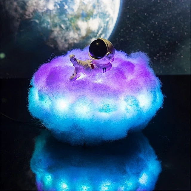 LED Colourful Clouds Astronaut Lamp